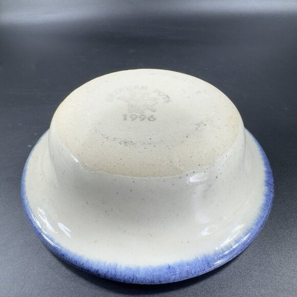 1996 Brinker Pots Pottery Snack Bowl Dish Stoneware Heavy Single Bowl Dish VTG - Picture 11 of 11